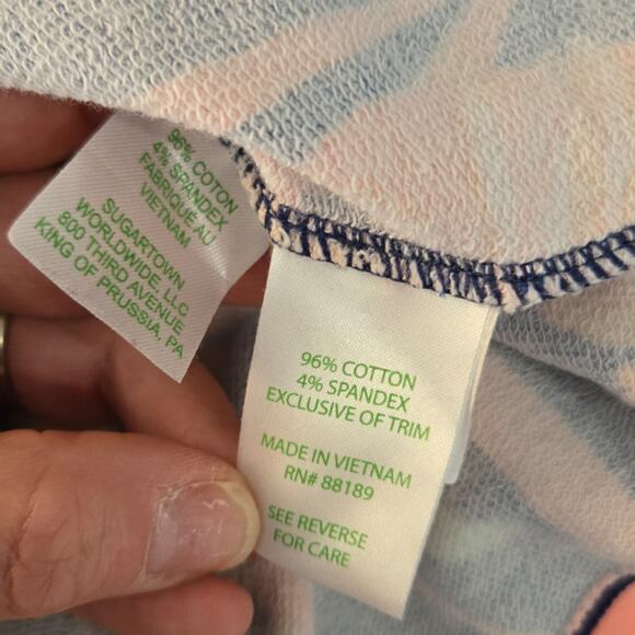 Lilly Pulitzer Skipper Popover Jacket Flamingo Low Tide Print sz XS - Picture 3 of 6